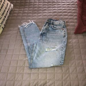 Vintage acid wash mom jeans